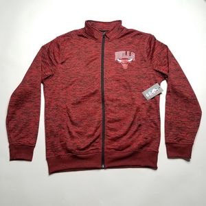 Chicago Bulls Warm Up Track Playoff Coach Jacket